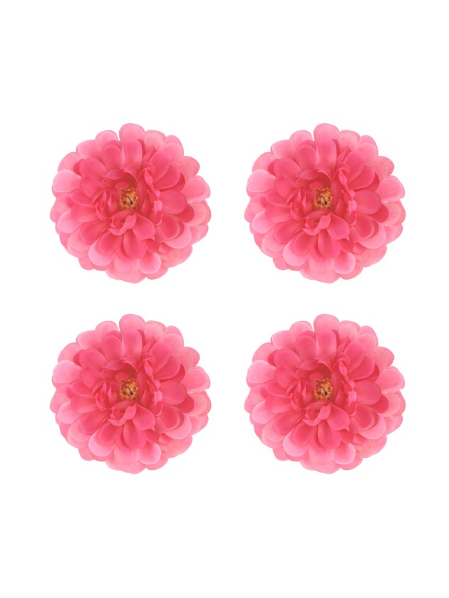 4 DAHLIAS FUCHSIA DIA 8.5CM X 5CM