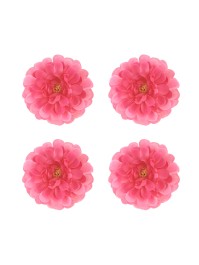 4 DAHLIAS FUCHSIA DIA 8.5CM X 5CM