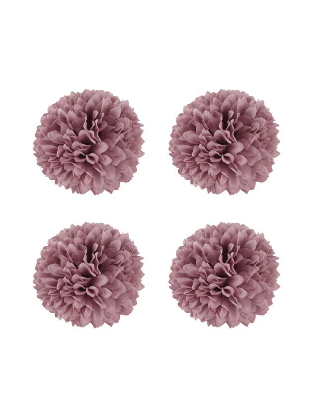 4 DAHLIAS PARME DIA 8.5CM X 5CM