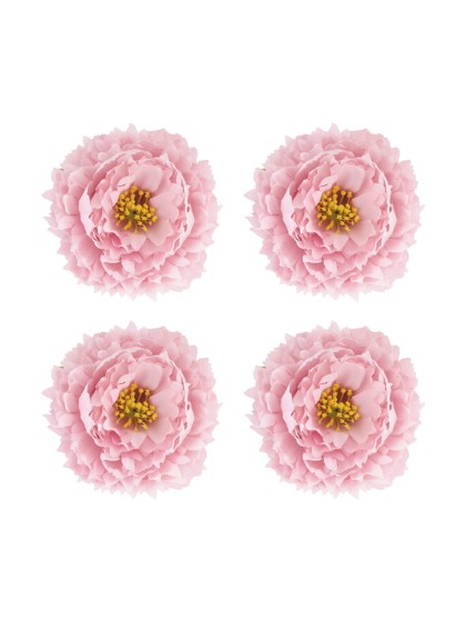 4 TETES PFINGSTROSE ROSA SEEROSE DIA 9CM X 4CM