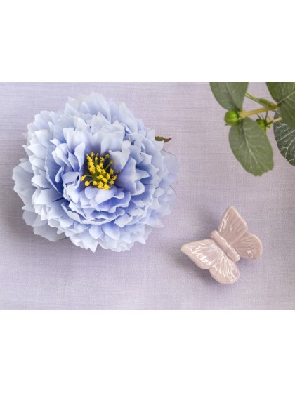 SET 2 SCHMETTERLINGE KERAMIK LILA 4CM X 4CM X 2CM