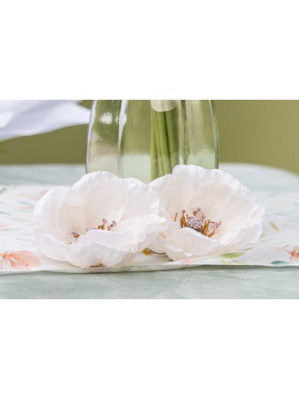 SET 4 ANEMONE WEISS DIA 9CM X 5.5CM
