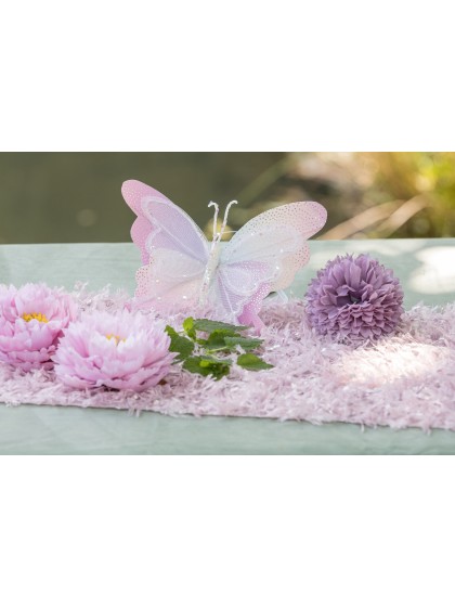 PAPILLON IRISE AVEC SUPPORT PINCE 16CM X 3CM X 19CM