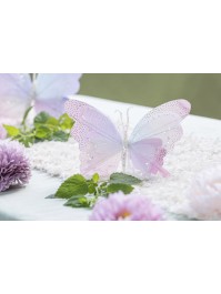 IRIDESCENT BUTTERFLY WITH CLIP BASE 16CM X 3CM X 19CM