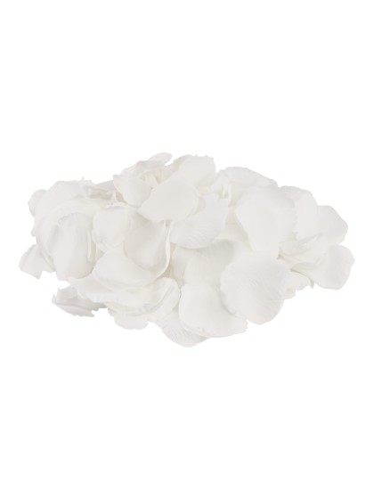 SACHET 250 PETALES DE ROSES 3D BLANCS ENV 4CM X 4CM