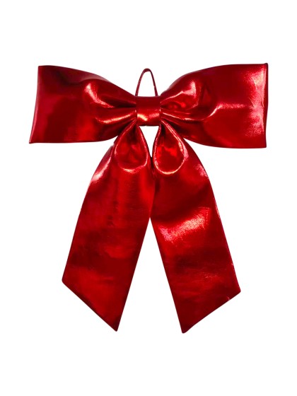 NOEUD JUMBO BRILLANT ROUGE 68CM X 6CM X 82CM