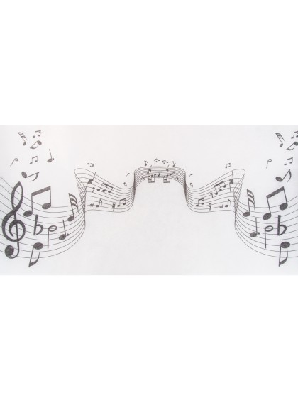 CHEMIN DE TABLE MUSIQUE 30CM X 5M