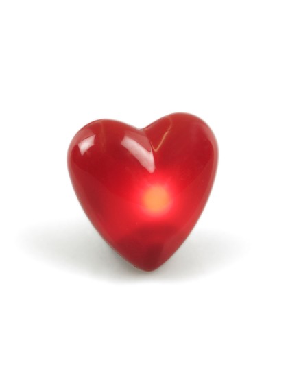 BLINKING HEART BROOCH WITH COIN CELL 