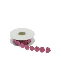 BAND FILZ HERZEN FUCHSIA 200CMX2CM 