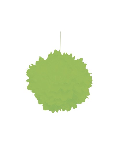 SET 2 POMPONS SEIDENPAPIER GRÜN LIME DIA 30CM
