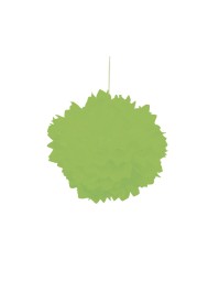 SET 2 POMPONS SEIDENPAPIER GRÜN LIME DIA 30CM