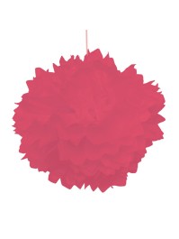 SET 2 POMPONS SEIDENPAPIER ROT DIA 40CM