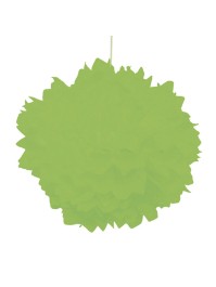 SET 2 POMPONS SEIDENPAPIER GRÜN LIME DIA 40CM