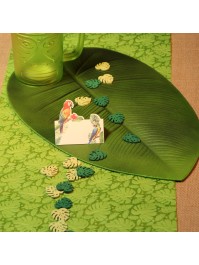 SET 18 WOODEN PALM LEAVES 3CM X 2.6CM X 0.2CM