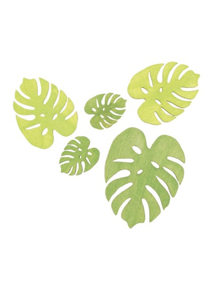 SET 10 FEUILLES PALMIER A DISP TAILLES ASS 3.5 CM/6 CM/8 CM