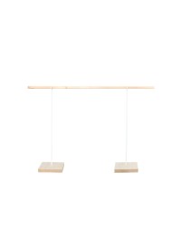 CENTRE DE TABLE BOIS/METAL 60CM X 12CM X 40CM