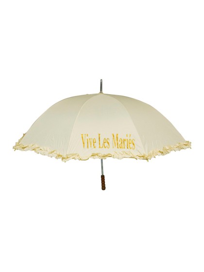 OMBRELLE IVOIRE VIVE LES MARIES 98CM X 120CM