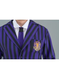 WEDNESDAY © MAN SCHOOL UNIFORM BLACK / VIOLET 3 PIECES L