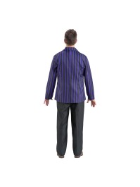 WEDNESDAY © MAN SCHOOL UNIFORM BLACK / VIOLET 3 PIECES M