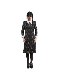 WEDNESDAY © BLACK PRINTED DRESS L