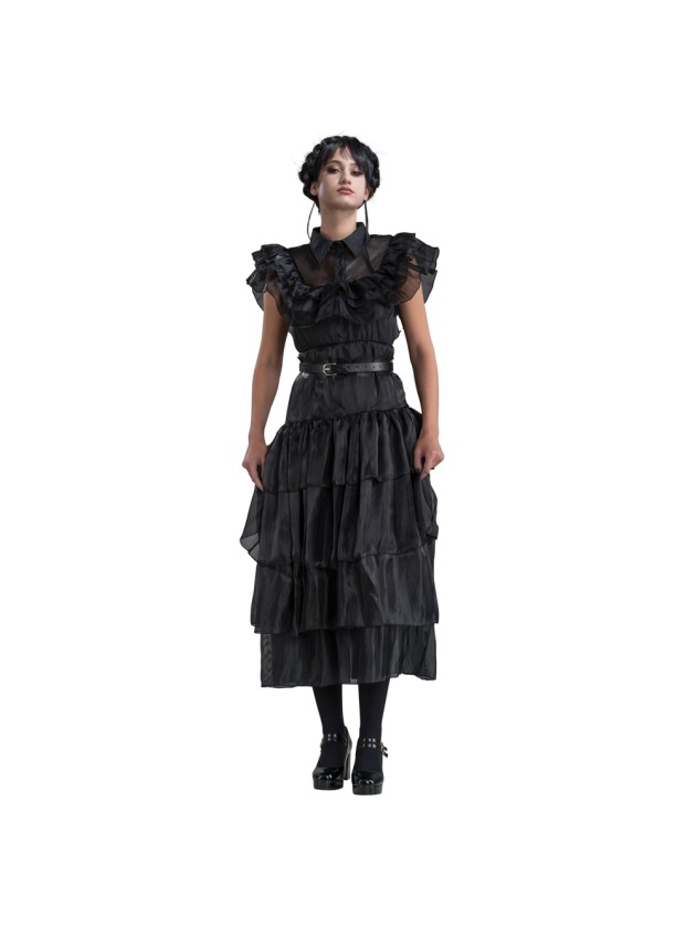 ROBE DE BAL NOIRE MERCREDI - WEDNESDAY © 164CM