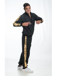 ENSEMBLE RAPPEUR NOIR ET OR 2 PIECES M
