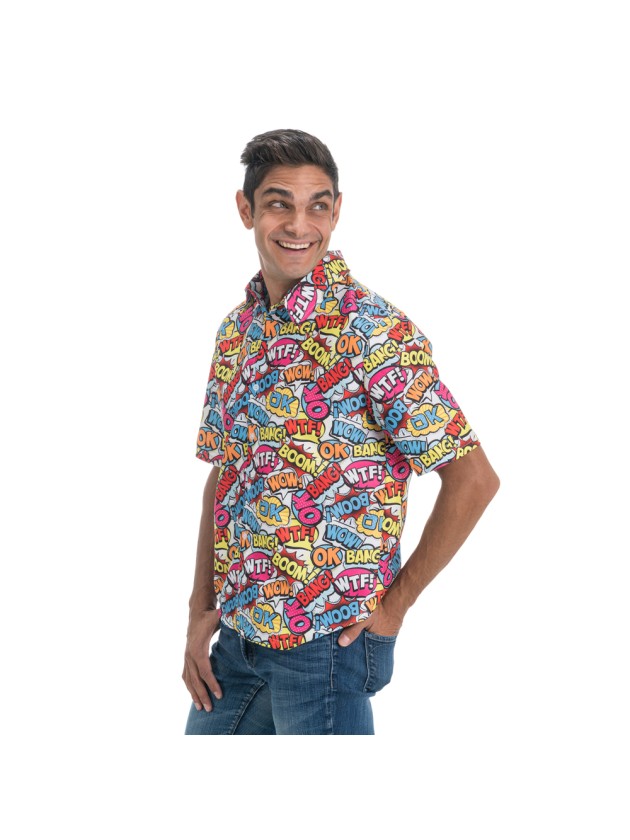 90’S COMIC ONOMATOPOEIA SHIRT L