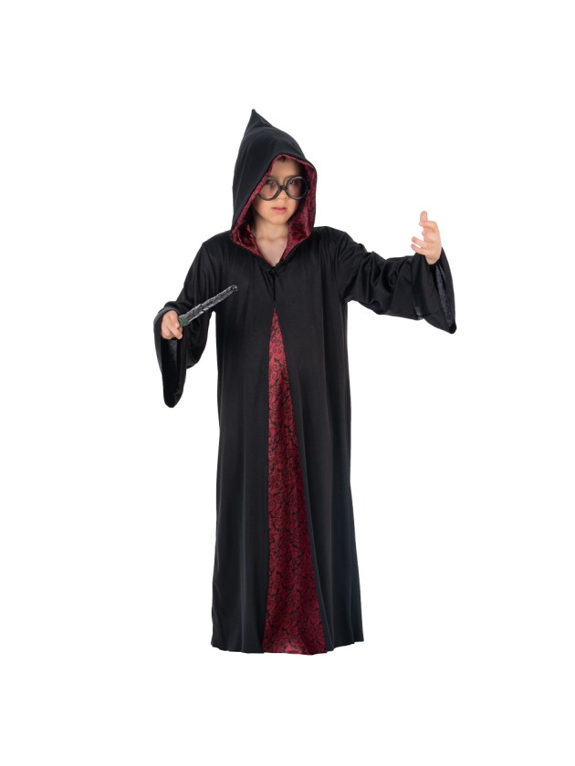 BURGUNDY WIZARD CAPE 128CM