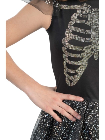 KLEID SCHILLERND DIAMOND SKELETON 128CM