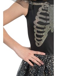 IRIDESCENT DIAMOND SKELETON DRESS 128CM