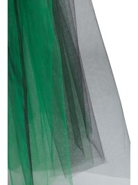 ROCK LANG TÜLL SCHWARZ UND GRÜN S-M