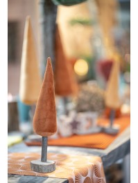 VELVET AMBER TREE ON WOODEN CHIP - 2 ASS 7CM X 29CM