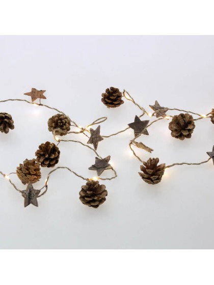 GARLAND MICRO LED NATURAL 220CM