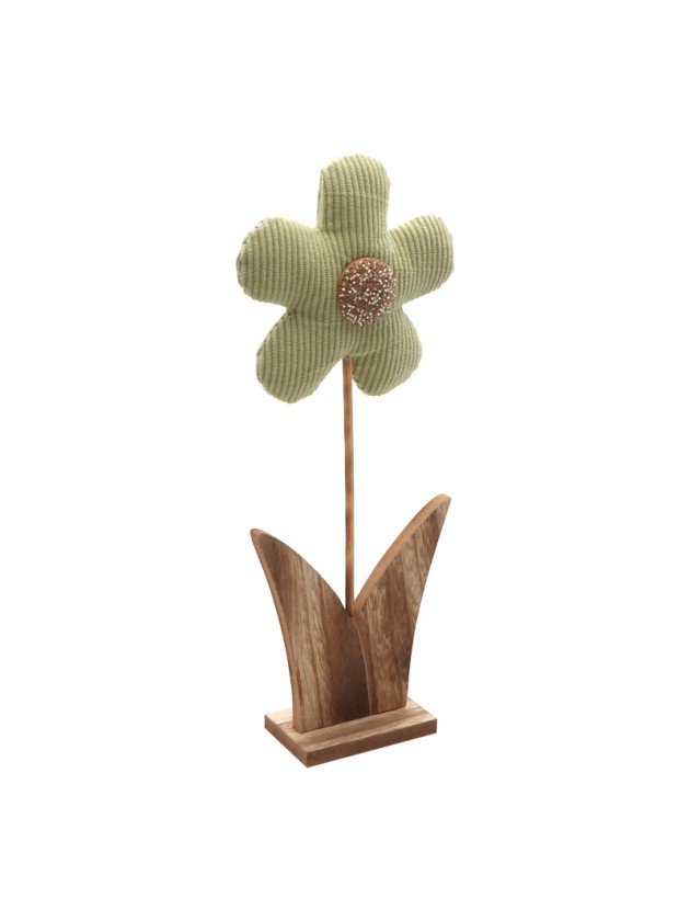 BLUME LOLA VELVET GRÜN SALBEI 13CM X 5CM X 32CM