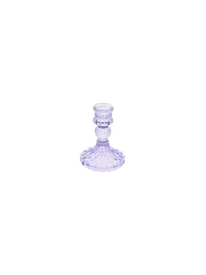 LAVENDER CANDLE HOLDER DIA 8CM X 10.5CM