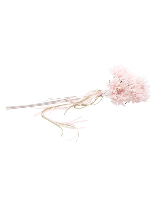 BOUQUET 3 SCABIEUSES POUDRE 13CM X 13CM X 55CM