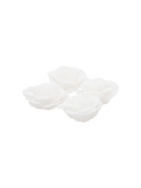 BEUTEL 4 MINI ROSA WEISS EFFEKT LEINEN DIA 4CM