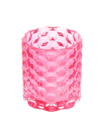 KERZENHALTER GLAS HIMBEERE BRADLEY DIA 7.8CM X 8.8CM