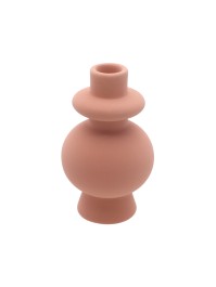 PORTE FACKELKERZE KERAMIK TERRACOTTA DIA 9.2CM X 15.5CM