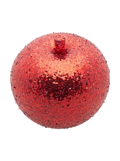APFEL AUS WEIHNACHTEN ROT PAILLETTE DIA 6CM X 6CM