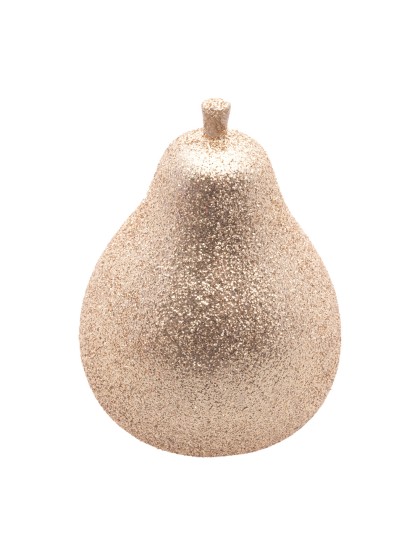BIRNE AUS WEIHNACHTEN GOLD PAILLETTE DIA 5.5CM X 8.5CM