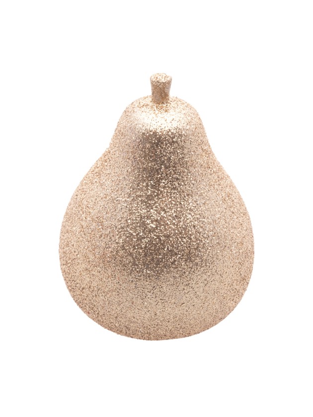 BIRNE AUS WEIHNACHTEN GOLD PAILLETTE DIA 5.5CM X 8.5CM