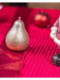 BIRNE AUS WEIHNACHTEN GOLD PAILLETTE DIA 5.5CM X 8.5CM