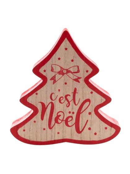 TANNE HOLZ C’EST WEIHNACHTEN 14CM X 2CM X 14.5CM