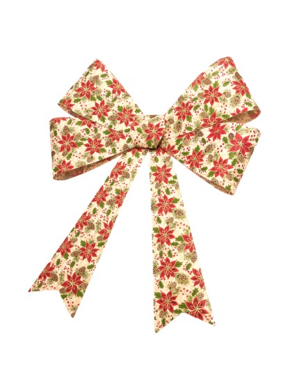 1 SCHLEIFE JUTE WEIHNACHTSSTERNE RIESEN 71CM X 86CM