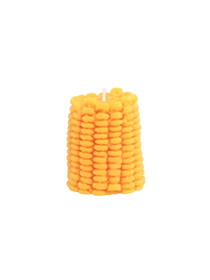 YELLOW CORN COB CANDLE DIA 6.5CM X 5.3CM