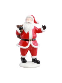 RESIN SANTA WITH SACK 18CM X 14CM X 30CM