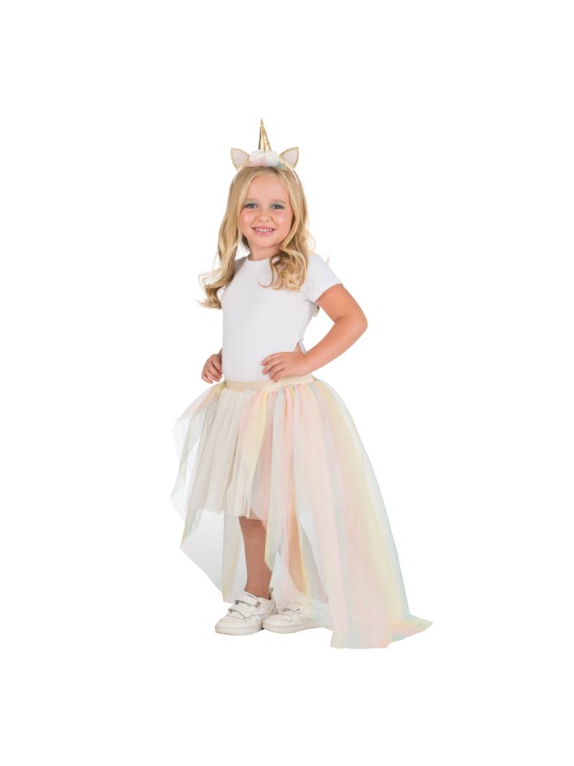 SET FEE LICORNE PASTEL - 2 PIECES TUTU ET SERRE TETE TU