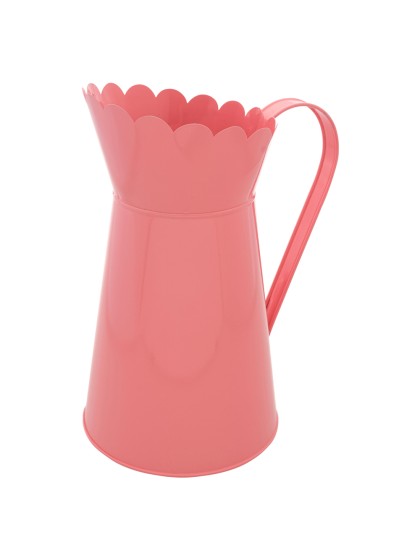 GIESSKAN METALL DEKO PINK LADY 20CM X 15CM X 26.5CM