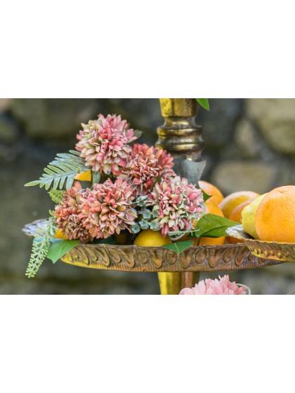 BLUMENSTRAUSS 5 SKABIOSEN PINK LADY 32CM